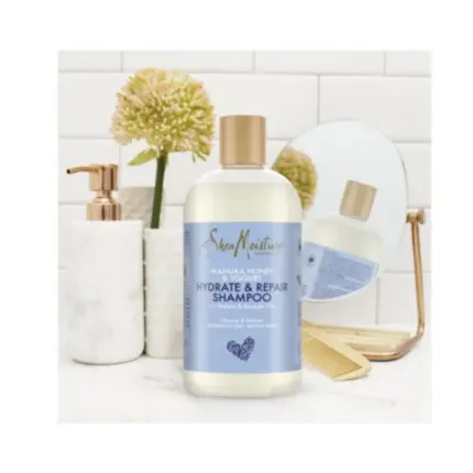 Shea Moisture Yogurt Hydrate and Manuka Honey + Repair Champú 384ml - 1